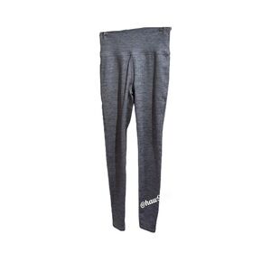 Manduka Pants Women S Black Gray Leggings Workout Yoga High Rise Gym Running
